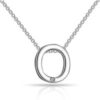 Initial Necklace Letter O Created with Zircondia® Crystals buy online shopping cheap sale