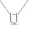 Initial Necklace Letter U Created with Zircondia® Crystals buy online shopping cheap sale