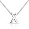 Initial Necklace Letter X Created with Zircondia® Crystals buy online shopping cheap sale