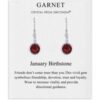 January Birthstone Drop Earrings Created with Garnet Zircondia® Crystals buy online shopping cheap sale