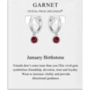 January Birthstone Hoop Earrings Created with Garnet Zircondia® Crystals buy online shopping cheap sale