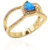 Jasmine Opal Gemstone Ring | 14K Gold Plated buy online shopping cheap sale