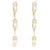 Jet Safety Pin Drop Earrings | 14K Gold Plated buy online shopping cheap sale