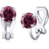 June (Alexandrite) Birthstone Clip On Earrings Created with Zircondia® Crystals buy online shopping cheap sale