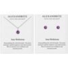 June (Alexandrite) Birthstone Necklace & Earrings Set Created with Zircondia® Crystals buy online shopping cheap sale