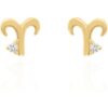 Kali Zodiac Symbol Stud Earrings | 18K Gold Plated buy online shopping cheap sale