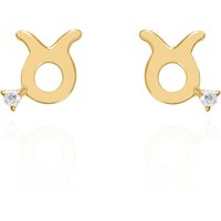 Kali Zodiac Symbol Stud Earrings | 18K Gold Plated