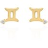 Kali Zodiac Symbol Stud Earrings | 18K Gold Plated buy online shopping cheap sale