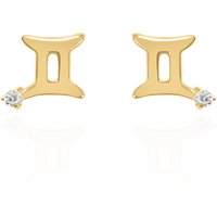 Kali Zodiac Symbol Stud Earrings | 18K Gold Plated