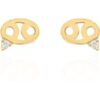 Kali Zodiac Symbol Stud Earrings | 18K Gold Plated buy online shopping cheap sale