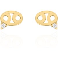 Kali Zodiac Symbol Stud Earrings | 18K Gold Plated