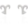 Kali Zodiac Symbol Stud Earrings | 925 Sterling Silver