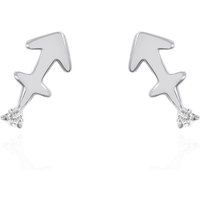 Kali Zodiac Symbol Stud Earrings | 925 Sterling Silver