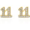 Laila 11:11 Stud Earrings | 18K Gold Plated buy online shopping cheap sale