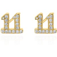 Laila 11:11 Stud Earrings | 18K Gold Plated