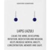 Lapis Drop Earrings with Quote Card buy online shopping cheap sale