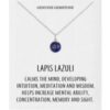 Lapis Necklace with Quote Card buy online shopping cheap sale