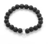 Lava Rock Gemstone Charm Stretch Bracelet buy online shopping cheap sale