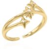 Lennon Three Star Ring | 18K Gold Plated buy online shopping cheap sale