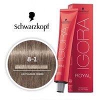 Light Ash Blonde 8-1 Schwarzkopf Royal Igora Permanent Color – 8-1 Light Ash Blonde