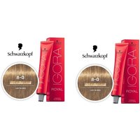 Light Blonde 8-0 Schwarzkopf Royal Igora Permanent Color – 8-0 – pack of 2