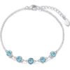 Light Blue Crystal Chain Bracelet Created with Zircondia® Crystals buy online shopping cheap sale