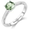 Light Green Adjustable Crystal Ring Created with Zircondia® Crystals buy online shopping cheap sale