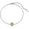 Light Green Crystal Anklet Created with Zircondia® Crystals buy online shopping cheap sale
