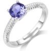 Light Purple Adjustable Crystal Ring Created with Zircondia® Crystals buy online shopping cheap sale