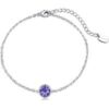 Light Purple Crystal Anklet Created with Zircondia® Crystals buy online shopping cheap sale
