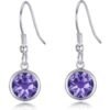 Light Purple Crystal Drop Earrings Created with Zircondia® Crystals buy online shopping cheap sale