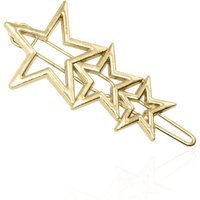 Lila Triple Star Gold Hair Clip