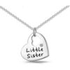 Little Sister Heart Necklace Created with Zircondia® Crystals buy online shopping cheap sale