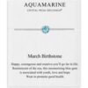 March (Aquamarine) Birthstone Bracelet Created with Zircondia® Crystals buy online shopping cheap sale