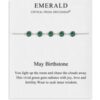 May Birthstone Bracelet Created with Emerald Zircondia® Crystals buy online shopping cheap sale