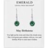 May Birthstone Drop Earrings Created with Emerald Zircondia® Crystals buy online shopping cheap sale