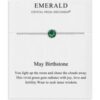 May (Emerald) Birthstone Bracelet Created with Zircondia® Crystals buy online shopping cheap sale