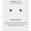 May (Emerald) Birthstone Earrings Created with Zircondia® Crystals buy online shopping cheap sale