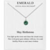 May (Emerald) Birthstone Necklace Created with Zircondia® Crystals buy online shopping cheap sale