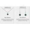 May (Emerald) Birthstone Necklace & Drop Earrings Set Created with Zircondia® Crystals buy online shopping cheap sale