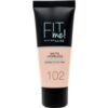 Maybelline Fit Me Matte + Poreless Foundation - 102 Fair Ivory buy online shopping cheap sale