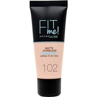 Maybelline Fit Me Matte + Poreless Foundation – 102 Fair Ivory
