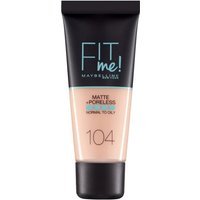 Maybelline Fit Me Matte + Poreless Foundation – 104 Soft Ivory