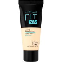 Maybelline Fit Me Matte + Poreless Foundation – 105 Natural Ivory