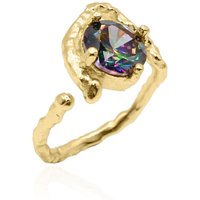 Melike Hammered Twist Ring | 18K Gold Plated