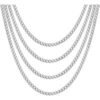 Men's 6mm Stainless Steel 18-24 Inch Cuban Curb Chain Necklace buy online shopping cheap sale