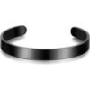 Men's Black Steel Cuff Bracelet buy online shopping cheap sale