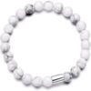 Men's Howlite Gemstone Stretch Bracelet buy online shopping cheap sale