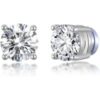 Men's Silver Plated Round Magnetic Clip On Stud Earrings Created with Zircondia® Crystals buy online shopping cheap sale