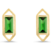 Modern Edge Baguette Tsavorite Geometric Stud Earrings buy online shopping cheap sale